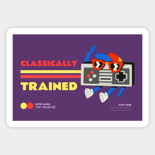 Classically Trained Retro Gamer Sticker